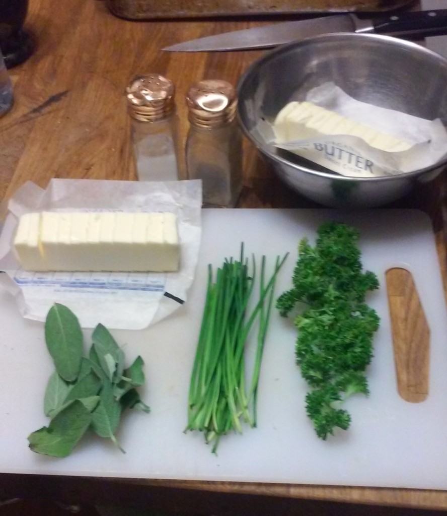 Herbed Compound Butter Set-Up